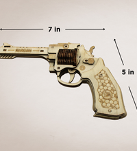 Caliber Revolver Wood Puzzle Gun