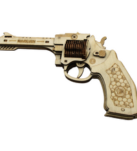 Caliber Revolver Wood Puzzle Gun