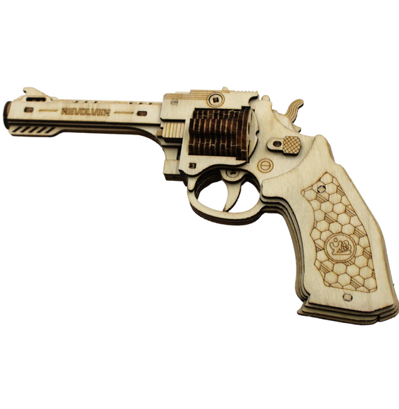 Caliber Revolver Wood Puzzle Gun