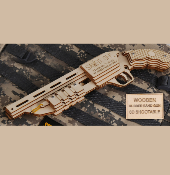 Caliber Shot Gun Wood Puzzle