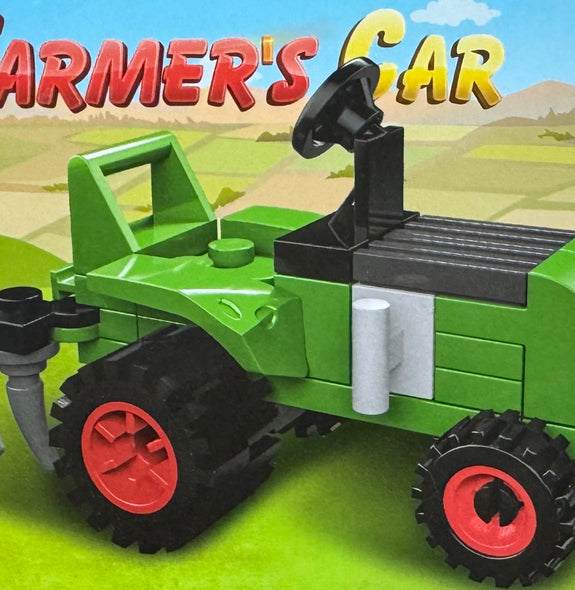 On The Farm Building Block 4 Cars assorted 12pcs/display