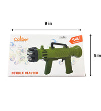 14 Hole Bazooka Bubble Gun Green