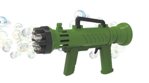 14 Hole Bazooka Bubble Gun Green