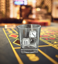 LAST MAN STANDING Dice Whiskey Glass