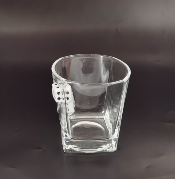LAST MAN STANDING Dice Whiskey Glass