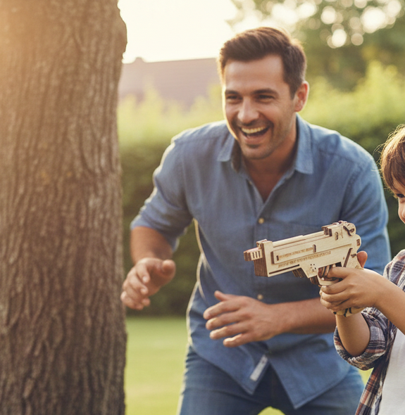Caliber Rubber Band Hand Gun Puzzle