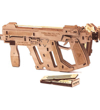 Caliber Rubber Band Machine Gun Puzzle Wood