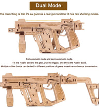 Caliber Rubber Band Machine Gun Puzzle Wood