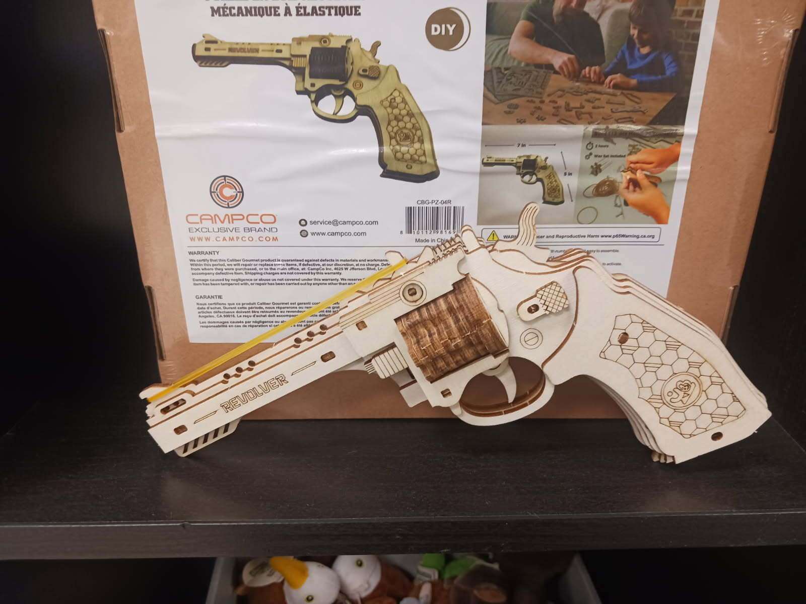 Caliber Revolver Wood Puzzle Gun – CampcoShop