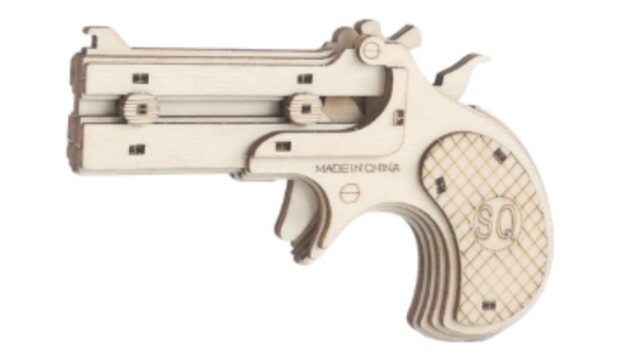 3D WOOD PUZZLE GUN