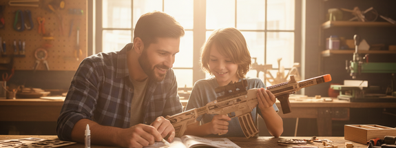 3D AR 15 WOOD PUZZLE GUN