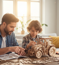 3D Wooden Puzzle TRACTOR