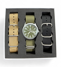 42MM OD Military Watch- 3 Nato Military Straps