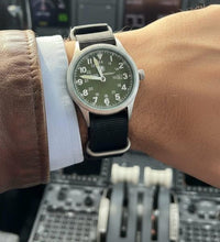 42MM OD Military Watch- 3 Nato Military Straps