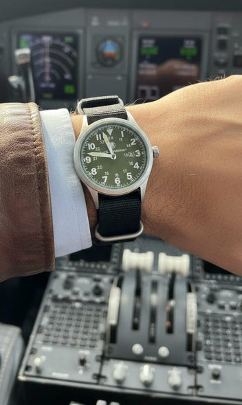 42MM OD Military Watch- 3 Nato Military Straps