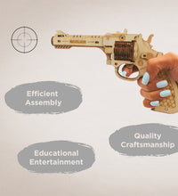 Caliber Revolver Wood Puzzle Gun
