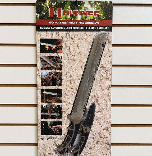 HUMVEE ADVENTURE GEAR MACHETE FOLDING KNIFE
