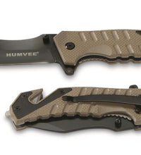 Humvee Tactical Rescue Knife, Tan