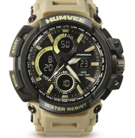 HUMVEE SHOCK DIGITAL WATCH KHAKI