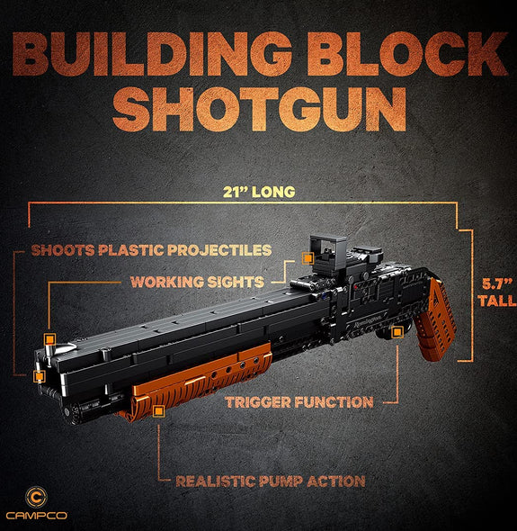 Caliber Building Blocks Shot Gun Toy