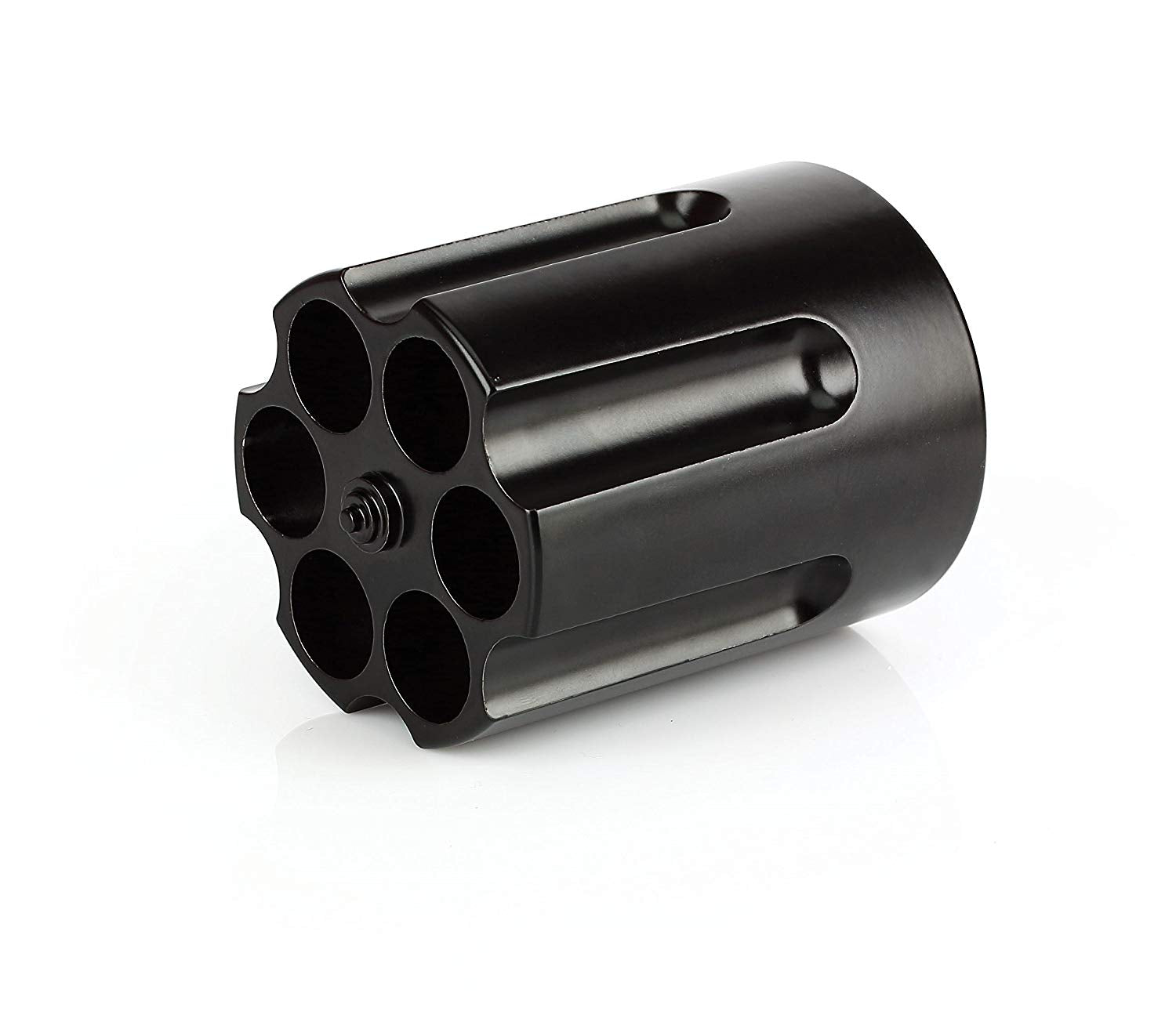 Revolver Pen Holder - Aluminum Gun Cylinder Pencil Organizer For Office Desk