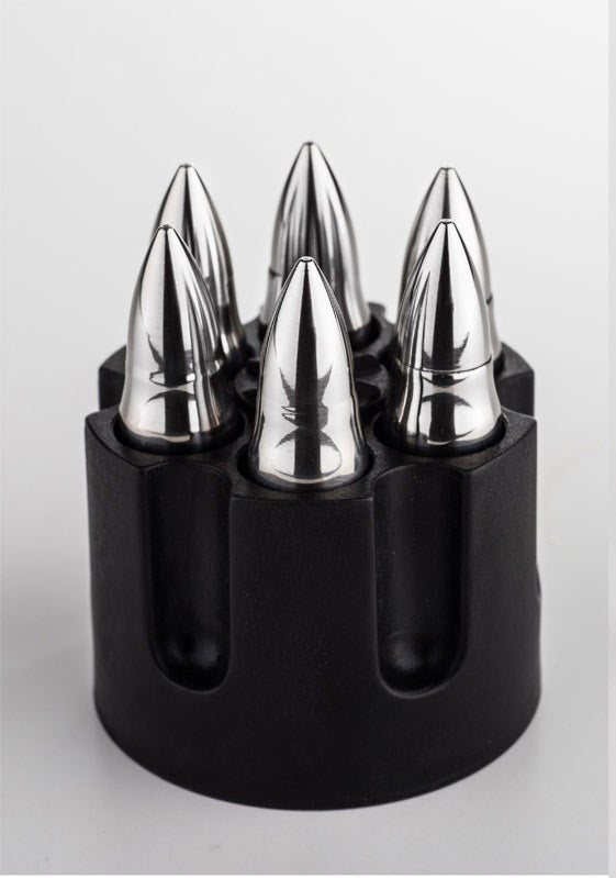 Stainless Steel Whiskey Cooling Bullets (6pc) • The Gentleman's Flavor