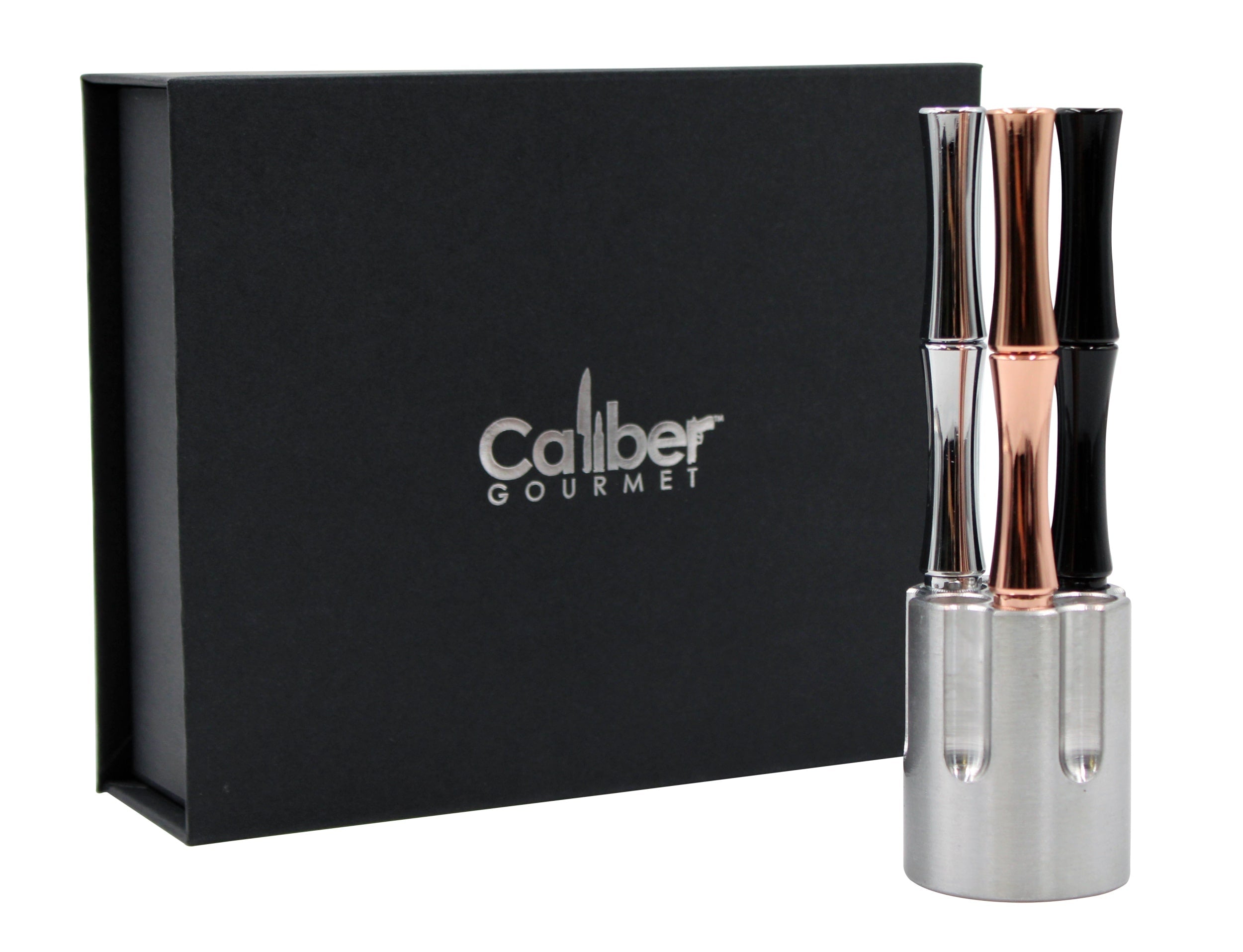 Caliber Gourmet 3 Piece Pen / Revolver Cylinder Gift Set