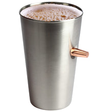 Caliber Gourmet Bullet Pint Glass - Stainless Steel