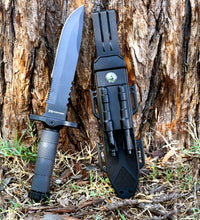 Humvee Next Gen. Survival Knife w/ Sharpener & Firestarter