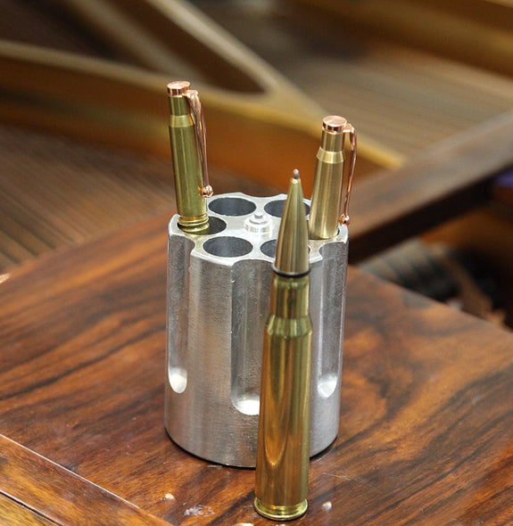 Caliber Gourmet Revolver Cylinder Pen Holder