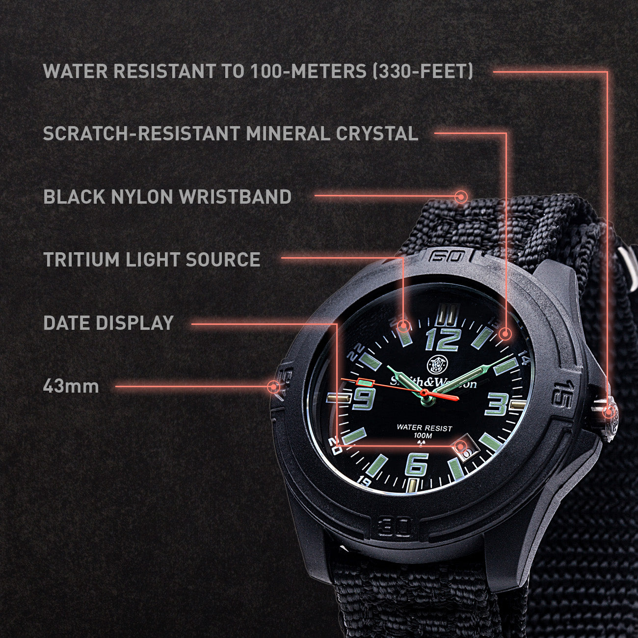 Smith & Wesson Soldier Tritium Watch