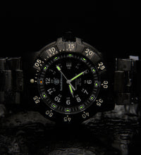 Tactical Watch, Tritium, 45 mm, Black w/Nylon Strap, t-usa