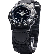 Tactical Watch, Tritium, 45 mm, Black w/Nylon Strap, t-usa