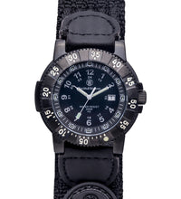 Tactical Watch, Tritium, 45 mm, Black w/Nylon Strap, t-usa