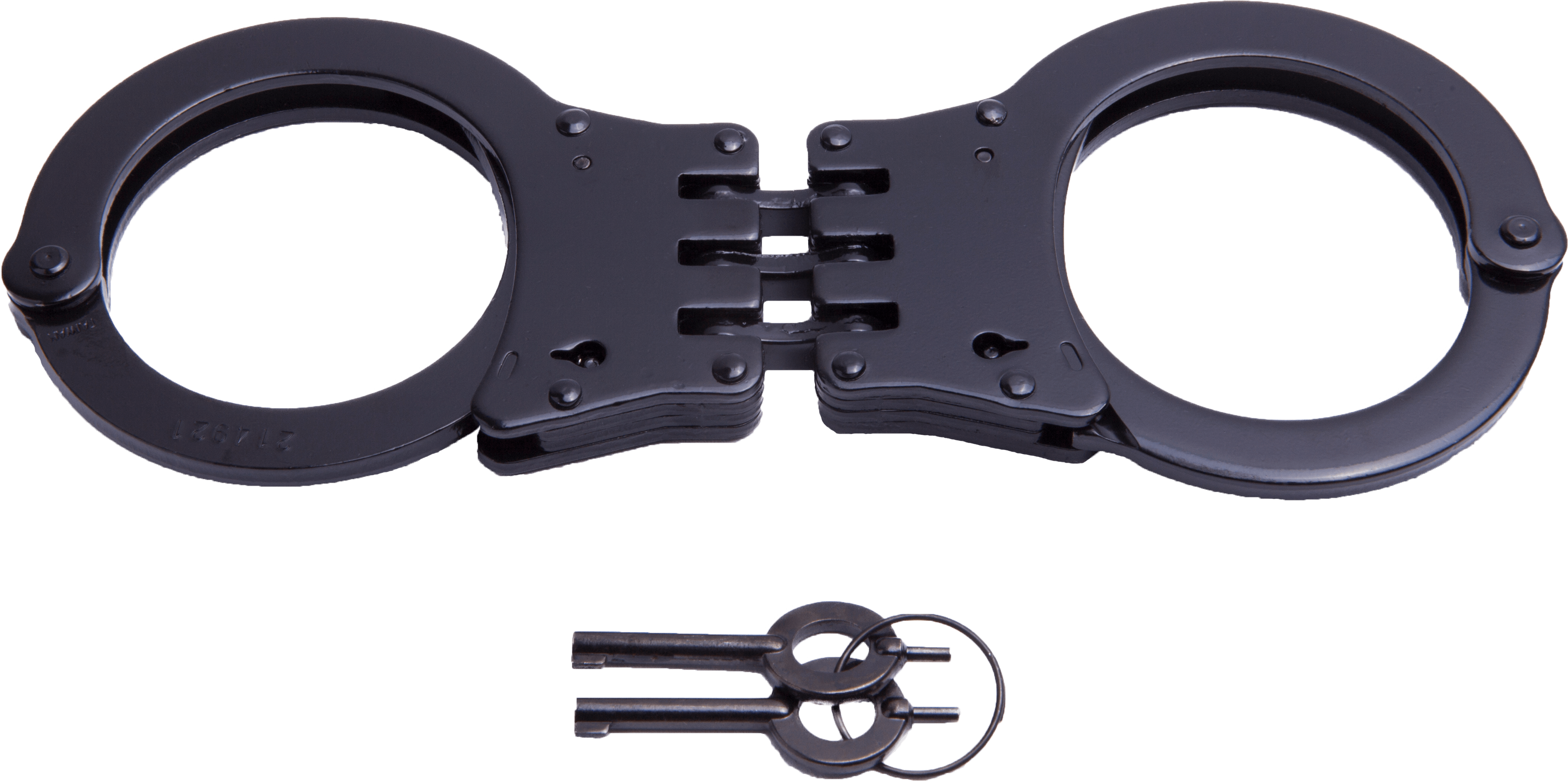 UZI Hinged Double Lock Handcuff - Black