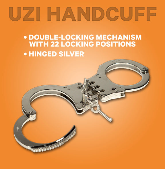 UZI EU NIJ Hinged Handcuff - Silver