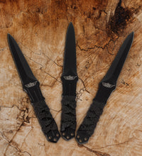 UZI Throwing Knives Fixed Blade set of 3 - Stainless Steel