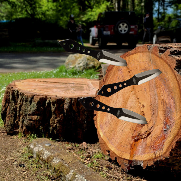 Uzi Throwing Knife Set 2 pc well balanced Throwing fixed blade Knives