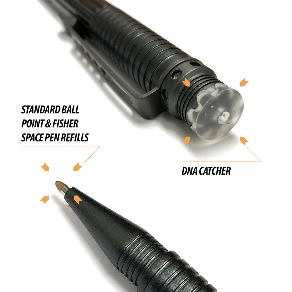 UZI Tactical Pen w/ DNA Catcher - Gun Metal